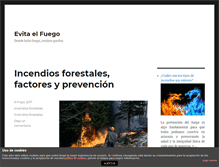 Tablet Screenshot of evitaelfuego.es